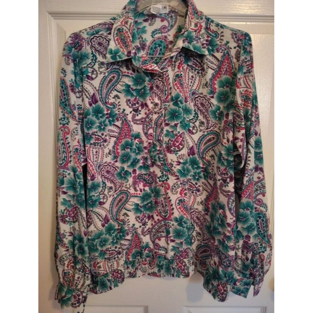 Alfred Dunner floral Blouse size 16